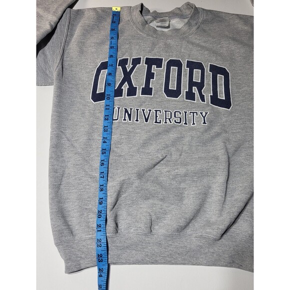 oxford university sweatshirt Gildan Heavy Weight Cotton Pullover Crewneck S @j1 - Picture 3 of 6